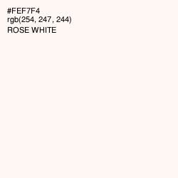 #FEF7F4 - Rose White Color Image